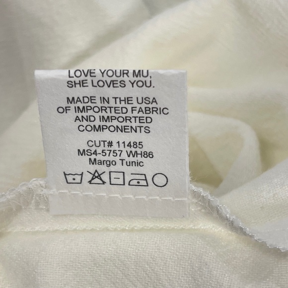 Show Me Your MuMu White Margo Tunic Top - Medium or XXL - NWT - Picture 8 of 8